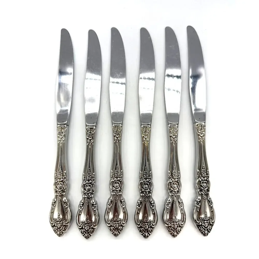 Oneida OCO Wordsworth Set of 6 Stainless Steel Dinner Knives